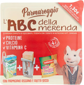 Parmareggio L'Abc Della Merenda con Snack di Parmigiano Reggiano e Frutta Secca